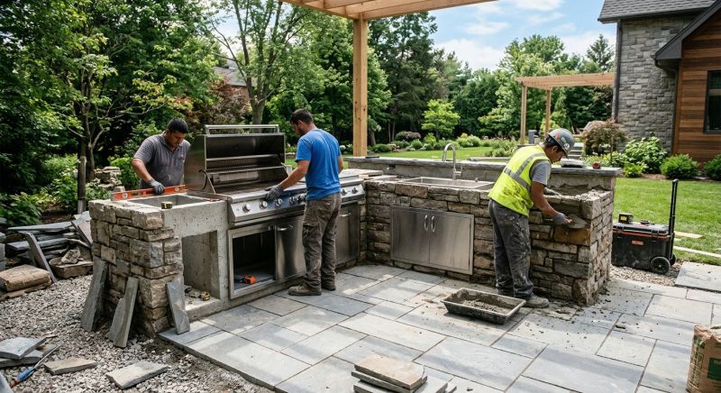 Outdoor Kitchen Construction in Pearland, TX