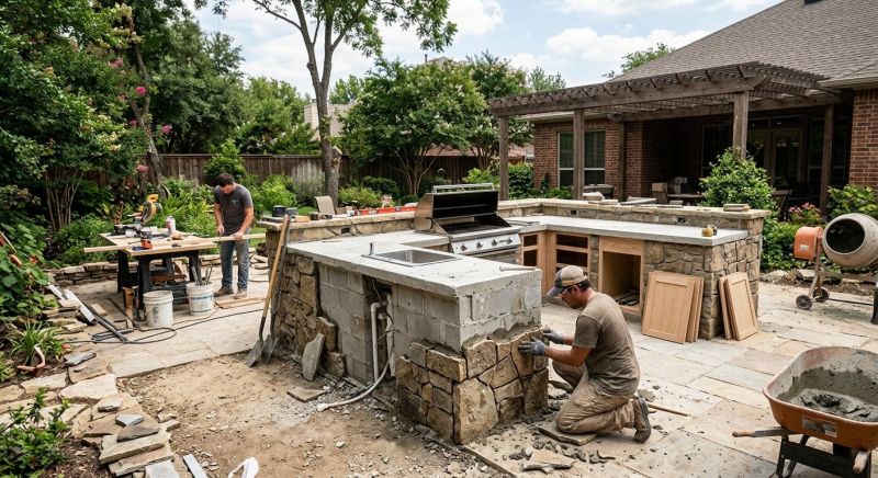 Outdoor Kitchen Installation in Charleston, SC